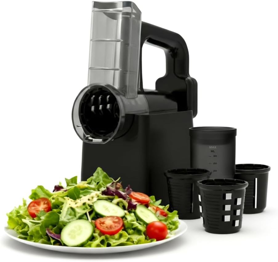 Salad Maker - Slicing, Chopping, Shredding - Black