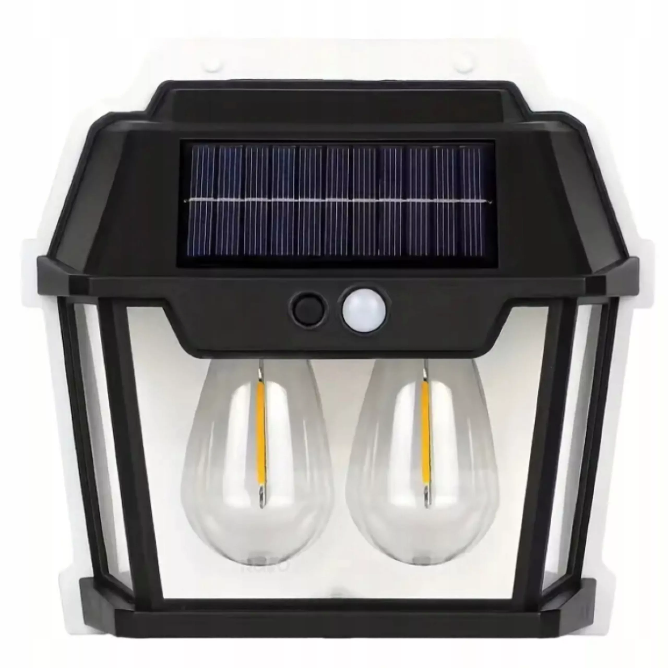 Black Outdoor Solar Motion Sensing Exterior Wall Lamp 2w