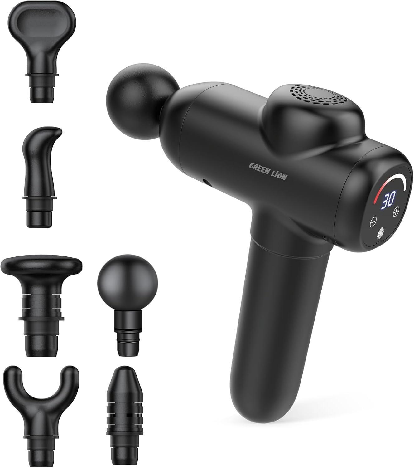 Green Lion Wave Massager Gun - Black