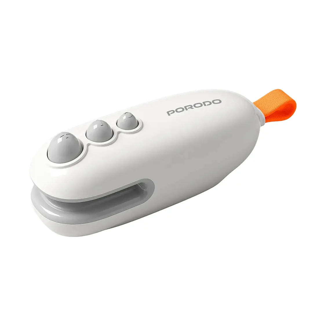 Porodo Lifestyle 2-In-1 Magnetic Mini Sealer &amp; Cutter With Rechargeable Battery - White