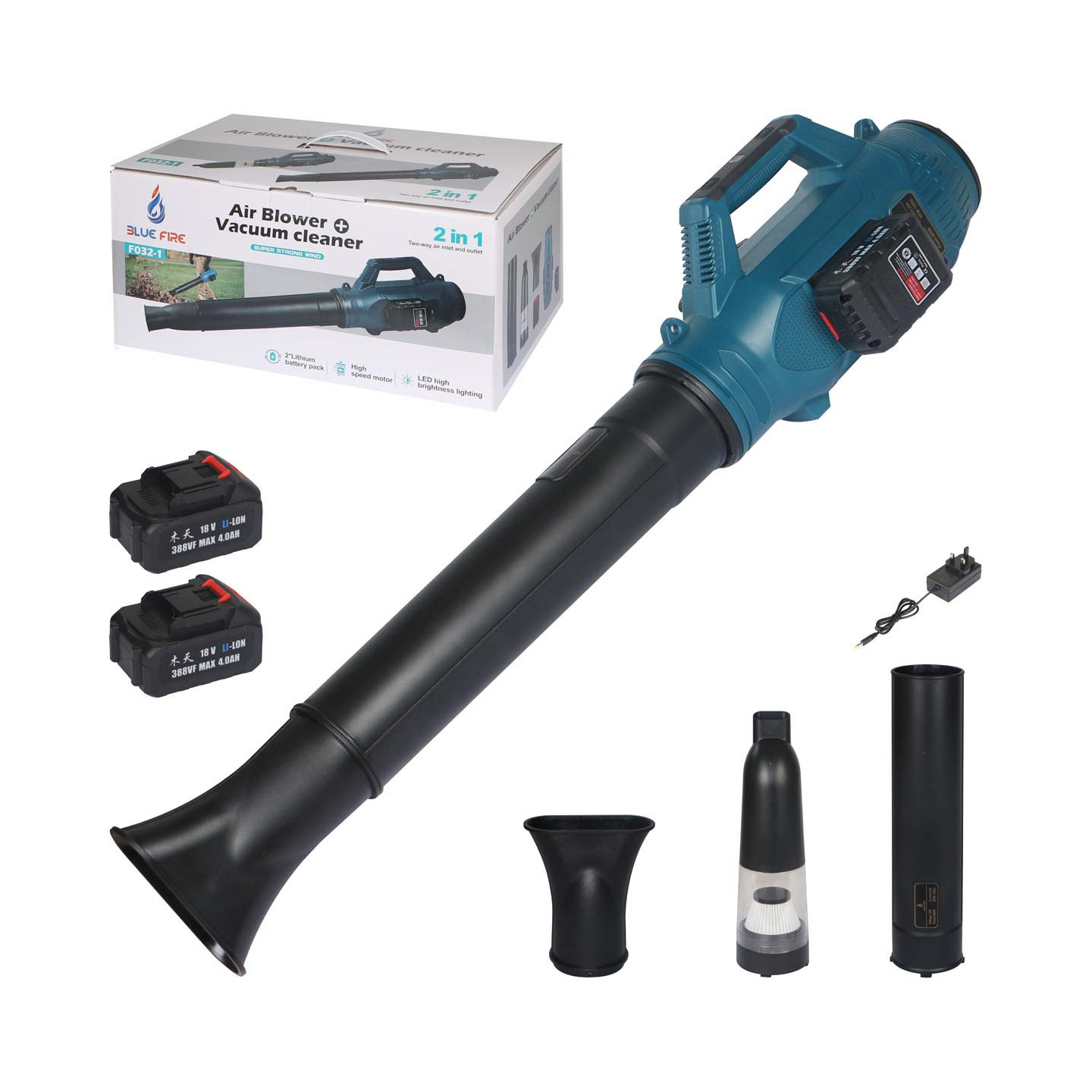 blue fire air blower vacuum cleaner